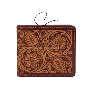 Handcrafted Real Genuine Leather <b>Wallet</b> For Men Maroon Bifold Short <b>Card</b> <b>Holder</b> <b>Wallet</b> with Cash & Bill Slots Cowboy Gifts - Product Image 1