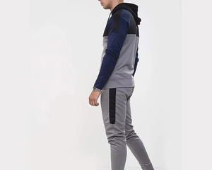 Ensemble de sweat-shirts à capuche pour sports d'hiver pour hommes HAWK EYE 2 en 1, motif uni, respirant, léger, doublé de polaire, OEM, décontracté, 100% coton - Product Image 2