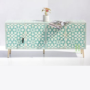 HNH Craft Table console moderne en incrustation de nacre Table basse en incrustation de nacre faite à la main Buffet en incrustation de nacre - Product Image 3