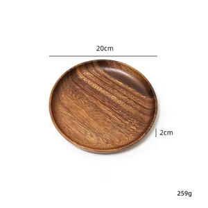 Handcrafted Polished Mango Wood Charger Plate Classic Design Resin Emerald Artwork Eco-Friendly BPA Free Stand Microwave Safe - Product Image 2