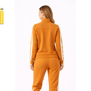 Survêtement à capuche deux pièces respirant en polyester/coton pour femme, impression numérique personnalisée, séchage rapide, meilleur prix, décontracté, vente en gros OEM - Product Image 3