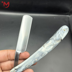 Professional Single Blade Stainless Steel <b>Straight</b> <b>Razor</b> With Plastic Handle For Face Shaving Barber Shop Use Male - Product Image 5