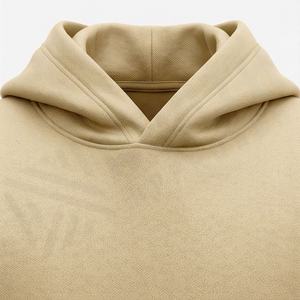 เสื้อฮู้ดผู้ชายทรงปกติ สไตล์สตรีท ผ้าฟลีซ 100% คอตตอน มีกระเป๋า  แบบเรียบ  สำหรับฤดูหนาว เป็นมิตรกับสิ่งแวดล้อม ขายส่ง - Product Image 4