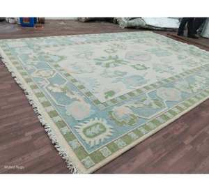 Tapis floral de style élégant, best-seller, couleur ivoire beige multicolore, tapis fait main, grand tapis traditionnel pour salon - Product Image 1