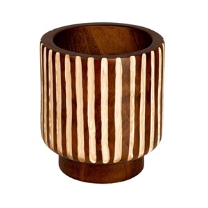 Vases et pots à fleurs en bois de manguier, fabrication sur mesure, vente en gros |   Aqdus Saleem Inde - Product Image 2