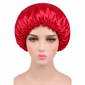 Bonnet de nuit en satin Loviaal pour femmes, double couche, protection des cheveux, bonnet de nuit réglable, en gros - Product Image 1