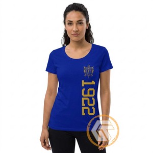 GREEK TREASURES เสื้อยืดสตรีชมรมซิกมาแกมมาโรแบบสั่งทำพิเศษ ผ้าเจอร์ซีย์คอตตอน 100% ระบายอากาศได้ดี เป็นมิตรกับสิ่งแวดล้อม เหมาะสำหรับฤดูร้อน - Product Image 1