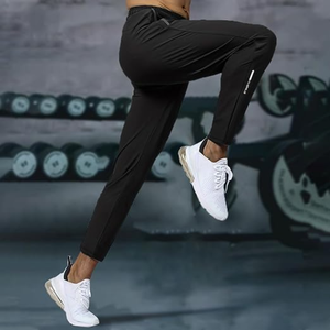 Lightweight Breathable Men <b>Jogger</b> Pants Quick Dry Sweatpants Running Yoga Golf Zipper Pocket Sportswear <b>Nylon</b> Spandex - Product Image 3