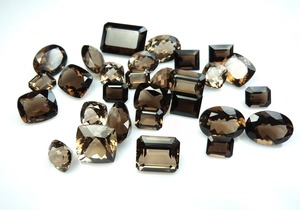 Cuarzo Ahumado de Alta Calidad, Corte Cóncavo, Forma Redonda, Piedra Preciosa Natural Suelta para Joyería, de Mayorista y Exportador Indio OEM - Product Image 3