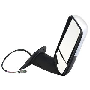 2018+ New for Freightliner Cascadia Left/Driver <b>Side</b> Door Mirror Assembly Chrome Back Cover Heated Defrost Motorized Truck - Product Image 4