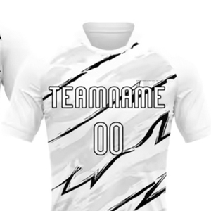 เสื้อฟุตบอลแบบกำหนดเอง OEM น้ำหนักเบา ระบายอากาศได้ดี ตัดเย็บด้วยระบบอัตโนมัติ ชุดฟุตบอลแบบซับลิเมชั่น - Product Image 3
