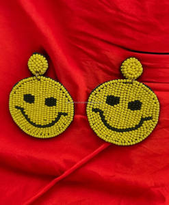 Pendientes de cuentas de colores para la cara, estilo bohemio, modernos y llamativos, para fiestas, regalo de moda - Product Image 2