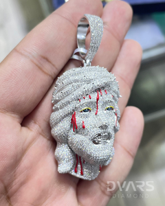 Pendentif Jésus Moissanite VVS Iced Out, Pendentif Hip Hop Personnalisé, Passe le Testeur de Diamant, Pendentif Chrétien pour Hommes, Pendentif en Argent 925 - Product Image 2