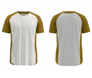 เสื้อเบสบอลแบบระบายอากาศได้ดี พิมพ์ลายแบบซับลิเมชั่น พร้อมโลโก้และหมายเลขตามสั่ง |   ฐานผ้าโพลีเอสเตอร์ที่ระบายอากาศได้ดี - Product Image 4