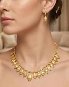 18K <b>Gold</b> Plated Brass Women's Necklace <b>Set</b> Engagement Anniversary Wedding Party Jewelry Earrings Micro Insert Trendy - Product Image 1