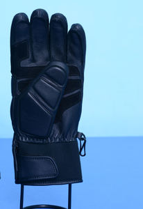 Guantes de Motocicleta Unisex de Cuero con Dedos Completos, Cierre de Gancho y Bucle, Protección Impermeable para Nudillos Duros, para Invierno y Actividades al Aire Libre - Product Image 5