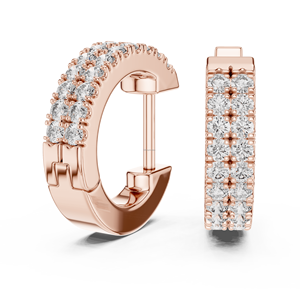 Pendientes de Mujer Lavender Ember de Oro CVD de 14K con Diamante Cultivado en Laboratorio, Corte Pera de 0.01 Quilates, Chapados en Plata de Ley, Étnicos y Lujosos - Product Image 1