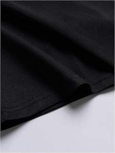 Camiseta con estampado de letras para hombre, informal, de manga corta, cuello redondo, estilo urbano para verano - Product Image 6