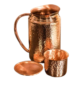 Vente en gros de tasses à Moscow Mule en cuivre pur martelé à la main avec poignée en laiton, articles de bar, cadeau - Product Image 4