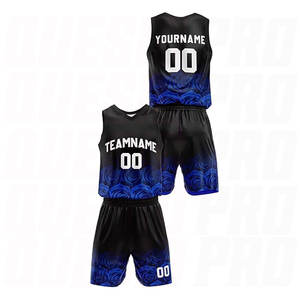 Tenue de basketball réversible personnalisée Rose Royal pour enfants et adultes – Ensemble maillot et short d'équipe personnalisé en gros - Product Image 2