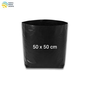 Sac de culture en polyéthylène noir de haute qualité 50x50cm, sac de plantation robuste pour pépinière, paquet de 1kg, 14 pièces pour l'agriculture, fournisseur OEM - Product Image 2