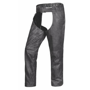 Guêtres complètes en cuir pour moto, équitation, ferme fermetures éclair, unisexe adulte, pour l'extérieur - Product Image 1