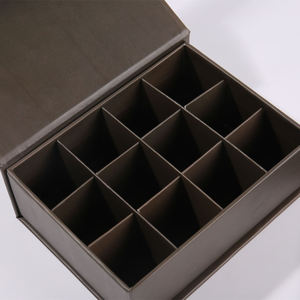 Custom Eco-Friendly <b>Biodegradable</b> Rigid Flip Chocolate <b>Packaging</b> Box Magnetic Closure Paperboard Material Anti-Collision Liner - Product Image 3