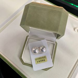 Boucles d'oreilles en argent pur simples et polyvalentes, toutes saisons, en perle naturelle violette Edison, 11-12 mm, forte luminosité, micro-imparfaite - Product Image 2