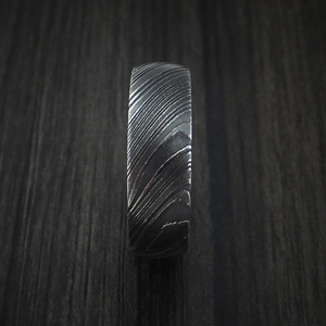 Anillo de Acero de Damasco, Joyería Hecha a Mano para Hombres y Mujeres, para Bodas, Compromisos, Aniversarios y Ocasiones Especiales - Product Image 5