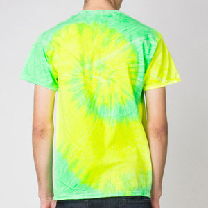 Camiseta de Manga Corta para Hombre, Cuello Redondo, Corte Regular, Algodón, Estilo Casual, Patrón Verde y Amarillo, Tejido de Punto - Product Image 6