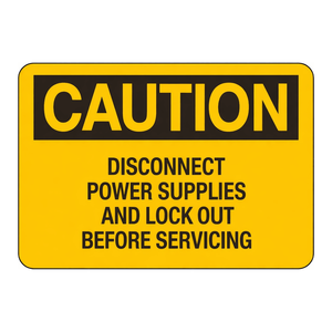 Panneau de sécurité Brady Caution Lockout pour l'entretien et la maintenance des équipements - Product Image 2
