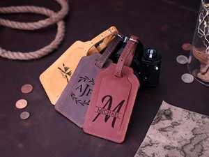 Full Grain Genuine Leather Luggage Tags Privacy Shield Travel Bag Tags Custom Suitcase <b>Name</b> <b>Labels</b> Gift LMP-0288 - Product Image 6