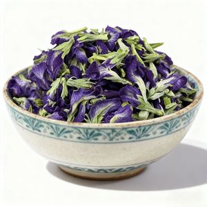 Fleurs de pois papillon séchées prêtes à l'emploi, pétales bleus naturels, tisane, durée de conservation de 18 mois, boisson, vente en gros, utilisation EXPAD - Product Image 1