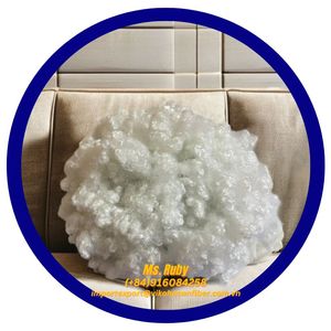 เส้นใยโพลีเอสเตอร์รีไซเคิลคุณภาพสูง 15D HCS สีขาว แบบกลวง ซิลิโคนิซ์  สำหรับวัสดุยัดไส้ - Product Image 6