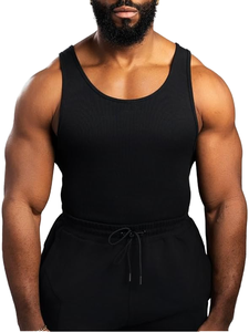 Débardeur de sport décontracté en maille respirante pour homme, couleur unie, coupe ajustée, idéal pour l'entraînement, la gym et le quotidien - Product Image 6