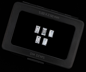 เพชรทรงบาแกตต์ขนาด 5.0x2.5 มม., เพชรเพาะเลี้ยงในห้องปฏิบัติการ, เพชรขาว 1.0 กะรัต, เพชรสร้างในห้องปฏิบัติการสำหรับขายส่งเครื่องประดับ (5 ชิ้น) - Product Image 6