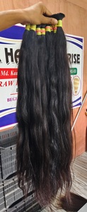 Extensiones de cabello crudo de la Virgen Remy India sin procesar de primera calidad, producto de cabello humano de donante de templo - Product Image 2