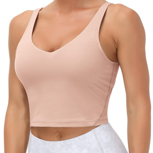 Camiseta sin mangas con cuello en V para mujer, top corto sexy para mujer, camiseta sin mangas ajustada para mujer - Product Image 4