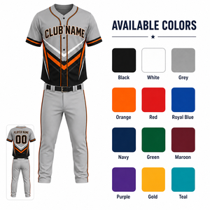 Conjunto de Uniforme de Béisbol Personalizado para Hombre, Jersey de Manga Corta y Pantalones, Azul, Blanco y Rojo, Impresión 3D, Poliéster Transpirable, Cintura Elástica - Product Image 3