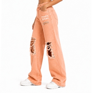 Women <b>Denim</b> Pants Premium Stylish Comfortable Durable Distressed Modern Relaxed Fashion Cotton <b>Stretch</b> Custom Made <b>Denim</b> Pants - Product Image 3