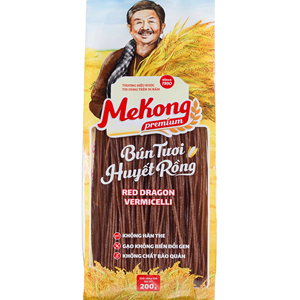 Fideos de Arroz Vermicelli Premium con Fruta del Dragón Roja 200g Sin Gluten Alimento Saludable Fabricante Vietnamita Proveedor OEM - Product Image 1