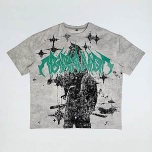 Camisetas de Algodón con Estampado Gráfico, Holgadas, de Verano, Diseño Nuevo, Venta al Por Mayor, OEM 2026, para Hombre, Manga Corta - Product Image 5