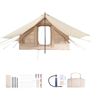 Carpa Inflable para 3-5 Personas, Fácil de Instalar, con Toldo Oxford 300D, para las 4 Estaciones, con Bomba Manual, Poste de TPU Resistente - Product Image 1