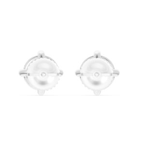 Boucles d'oreilles en argent 925 avec diamant de laboratoire certifié IGI, RJC ODM OEM, bijoux fins éthiques, plaqué rhodium, cadeau d'anniversaire de mariage EA500197 - Product Image 4