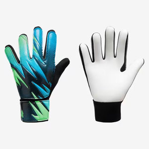 Adjustable Breathable <b>Waterproof</b> PU Leather <b>Kids</b> Goalkeeper <b>Gloves</b> with Hook Loop Closure Customizable Design Wholesale Price - Product Image 1