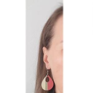 Pendientes Colgantes de Madera con Forma de Gota de Agua, Calidad de Exportación, Joyería Artesanal de Moda para Festivales y Eventos Sociales a Precio Descontado - Product Image 2
