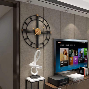 Moderno y Elegante Reloj de Pared Colgante de Hierro con Diseño Elegante para Bodas, Aniversarios, Decoración del Hogar, Regalo para Ocasiones Especiales - Product Image 1