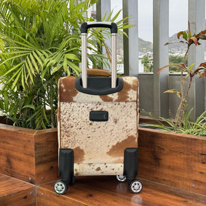 Equipaje de viaje de tendencia 2025 de alta calidad 100% cuero de vaca genuino equipaje de viaje maleta bolsa de viaje para Unisex - Product Image 5