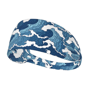 Custom Logo <b>Sports</b> Headband Sweat Wicking Stretch Headband for Gym Fitness Running Cycling and Outdoor Training Headbands - Product Image 1