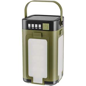 Solar Powered ABS Body Camping Lamp <b>LED</b> IP65 Rated Dimmable FCC Certified Lithium <b>Battery</b> for Outdoor Hiking Emergency Hook - Product Image 1